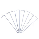 8pcs Camping Stake Nail Metal Steel Tent Hook Peg Hiking Survival Tool DSY IHD
