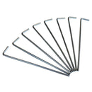 8pcs Camping Stake Nail Metal Steel Tent Hook Peg Hiking Survival Tool DSY IHD