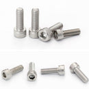 200PCS M6 M8 M10 M12 Stainless Steel Metric Hex Socket Cap Head Screws Bolt QZN
