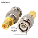 4x BNC Male To SMA Female Jack Plug RF Connector Adapter Test Convertor Set cv