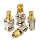 4x BNC Male To SMA Female Jack Plug RF Connector Adapter Test Convertor Set cv