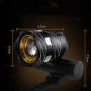 Bicycle Light Bike Front Head Lamp Torch Rechargeable 1806mAh LED USB