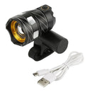 Bicycle Light Bike Front Head Lamp Torch Rechargeable 1806mAh LED USB