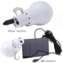 Outdoor Lamp with Switch Mini Solar LED Light Bulb Recharge Battery Lantern