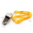3pcs Stainless Steel Sport Game Referee Whistle Lanyard Emergency Loud BJB
