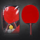 1 Pair Professional Table Tennis Ping Pong Racket Paddle Bat+3pcs Balls B VCE