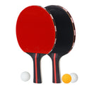 1 Pair Professional Table Tennis Ping Pong Racket Paddle Bat+3pcs Balls B VCE