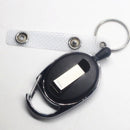 3pcs Nylon Rope Retractable Keychain Key Ring Recoil Pull Reel Belt Clip JVZ