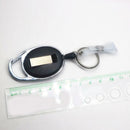 3pcs Nylon Rope Retractable Keychain Key Ring Recoil Pull Reel Belt Clip JVZ