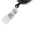 3pcs Nylon Rope Retractable Keychain Key Ring Recoil Pull Reel Belt Clip Black