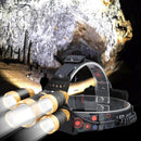 Headlight Durable Headlamp Outdoor Camping Fishing 5LED Work Light LED Lamp qwe
