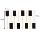 10pcs Foam Brush Sponge Wooden Handle Brushes Watercolor Painting Drawing SAI