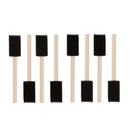 10pcs Foam Brush Sponge Wooden Handle Brushes Watercolor Painting Drawing SAI