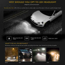 2x Car Led Headlights Headlight Bulbs Kit 4000lm Fog Lights Lamp hfj