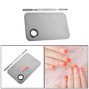 Nail Art Makeup Stainless Steel Palette Spatula Rod Mixing Foundation Tools XFL