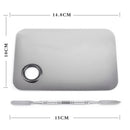 Nail Art Makeup Stainless Steel Palette Spatula Rod Mixing Foundation Tools XFL