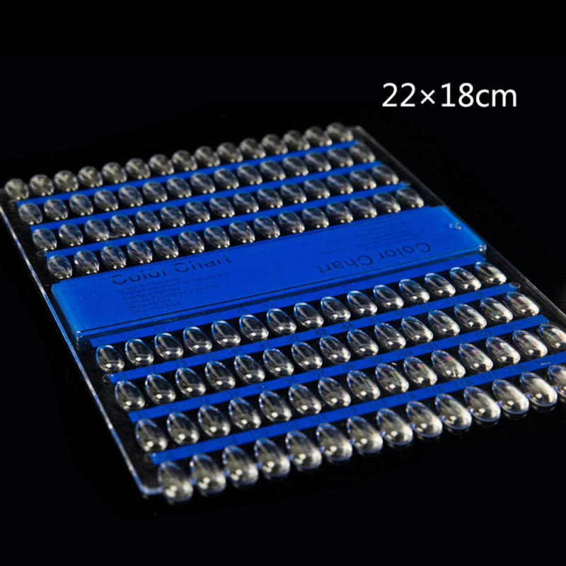 2pcs 120 Plate Nail Art Display Board Polish Color Chart Acrylic UV Gel P AMB