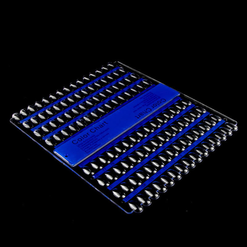2pcs 120 Plate Nail Art Display Board Polish Color Chart Acrylic UV Gel P AMB