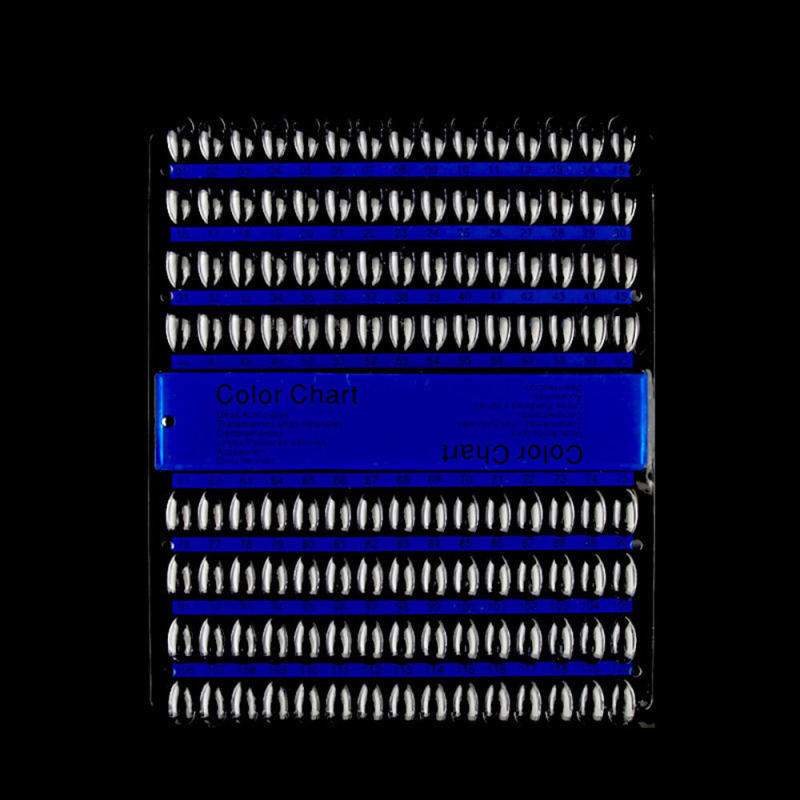 2pcs 120 Plate Nail Art Display Board Polish Color Chart Acrylic UV Gel P AMB