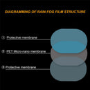 4Pc Car Auto Anti Fog Rainproof Rearview Mirror Window Protective Film Accessory
