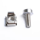 50pcs M5x20mm Carbon Steel Screws and Cage Nuts for Server Rack Cabinet IFG