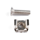 50pcs M5x20mm Carbon Steel Screws and Cage Nuts for Server Rack Cabinet IFG