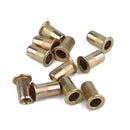 210x Flat Head Blind Rivet Nut Insert Nutsert Assortment Kit Screw M4/M5 LBN