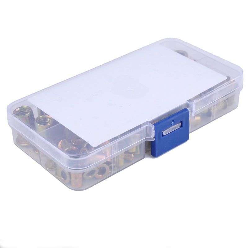 210x Flat Head Blind Rivet Nut Insert Nutsert Assortment Kit Screw M4/M5 LBN