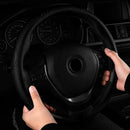 Steering Wheel Cover Embossing Universal Black 38cm DIY Car Auto hot GBN
