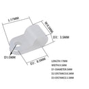 50pcs 1/8" Rope Light P Style Mounting Clips Pan Head Stainless Steel White YM