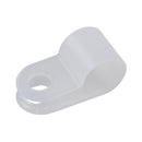 50pcs 1/4" Rope Light P Style Mounting Clips Pan Head Stainless Steel White YM