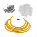 50pcs 1/4" Rope Light P Style Mounting Clips Pan Head Stainless Steel White YM