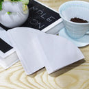 50pcs Regular Replacement White Coffee Filter Paper Case Cups Kitchen  POH