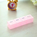 2pcs Medicine Organizer Rainbow Weekly Pill Box Storage Container 7 Day KNG