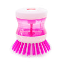 5pcs Kitchen Wash Tool Pot Dish Brush with Washing Up Liquid Soap Dispenser asd