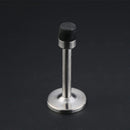 2x Projecting Door Stop Wall Mounted Metal Stopper Rubber Buffer Stainless LUW