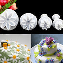 16pcs Daisy Flower Icing Cutter Fondant Cake Sugarcraft Decorating Plunger ZZL