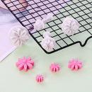 16pcs Daisy Flower Icing Cutter Fondant Cake Sugarcraft Decorating Plunger ZZL