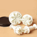 16pcs Daisy Flower Icing Cutter Fondant Cake Decorating Plunger h h