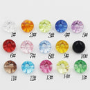 200x Acrylic Buttons Transparent Mixed Color Craft Sewing Scrapbooking 12.5mm