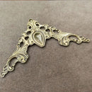 50pcs Metal Bronze Book Album Corner Protectors Scrapbooking Folder Prot MPS
