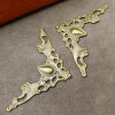 50pcs Metal Bronze Book Album Corner Protectors Scrapbooking Folder Prot MPS