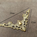 50pcs Metal Bronze Book Album Corner Protectors Scrapbooking Folder Protectors
