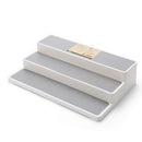 3 Tier New White Shelf Jar Rack Holder Cupboard Organizer Storage Kitchen Tool