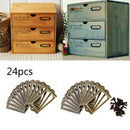 24X Home Cabinet Frame Handle Drawer Label Tag Pull File Name Card Holder Screw