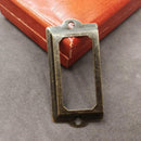 24X Home Cabinet Frame Handle Drawer Label Tag Pull File Name Card Holder HLT