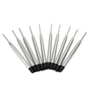 10Pcs School 0.5mm Black Ink Ball Point Pen Replacement Refills 9.8cm Leng TBP