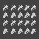 50pcs Auto Car Door Fender Bumper Plastic Rivets Fastener Push In Type Clips