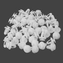 50pcs Auto Car Door Fender Bumper Plastic Rivets Fastener Push In Type Clips