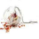 Hanging Cage Bell Foraging Chain Birds Parrots Ball Toys Food Feeder For Treats